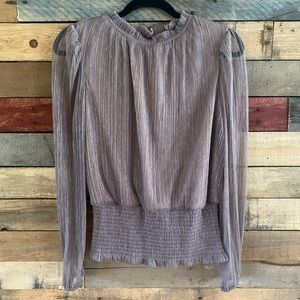 Joie Lavender Metallic Top‎ Size Medium